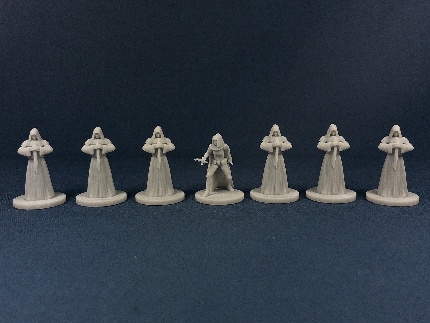 Cultist Set (7 Minis) | MZ4250 | Miniatures | 28mm Scale | Fanatic | Resin Printed Tabletop RPG Figures | DND | 5E
