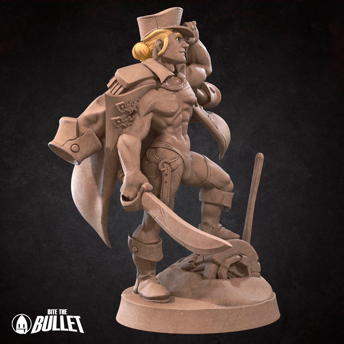 Exotic Marine | Bite The Bullet | Bullet Town Fishing Village | 35mm Scale Resin Printed Tabletop RPG Miniature Figures For DND 5E