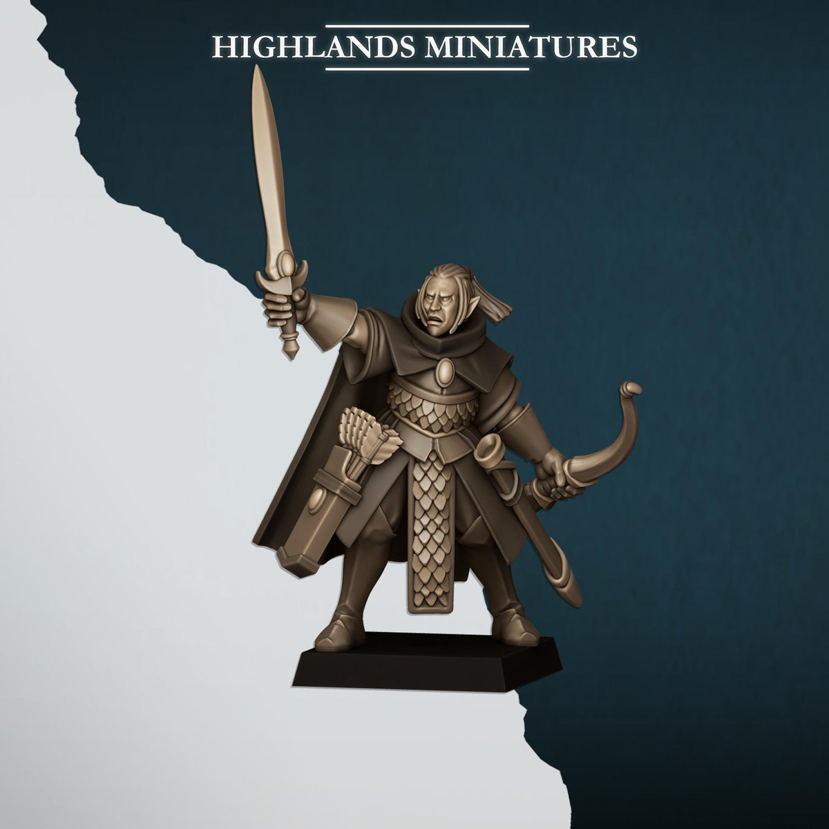 Aegean Shadows | Aegean Elves | Highland Miniatures | 32mm Scale Resin Tabletop RPG Figures for Roleplaying and Wargaming