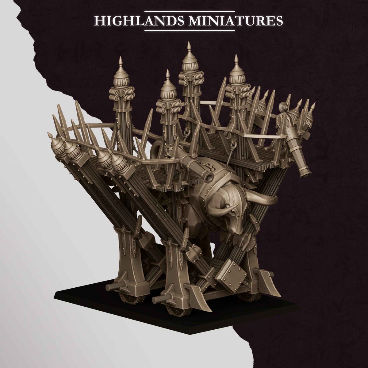 Blazing Icon of Marduk | Sons of Marduk | Highlands Miniatures | 32mm Scale Resin Tabletop RPG Figures for Roleplaying and Wargaming