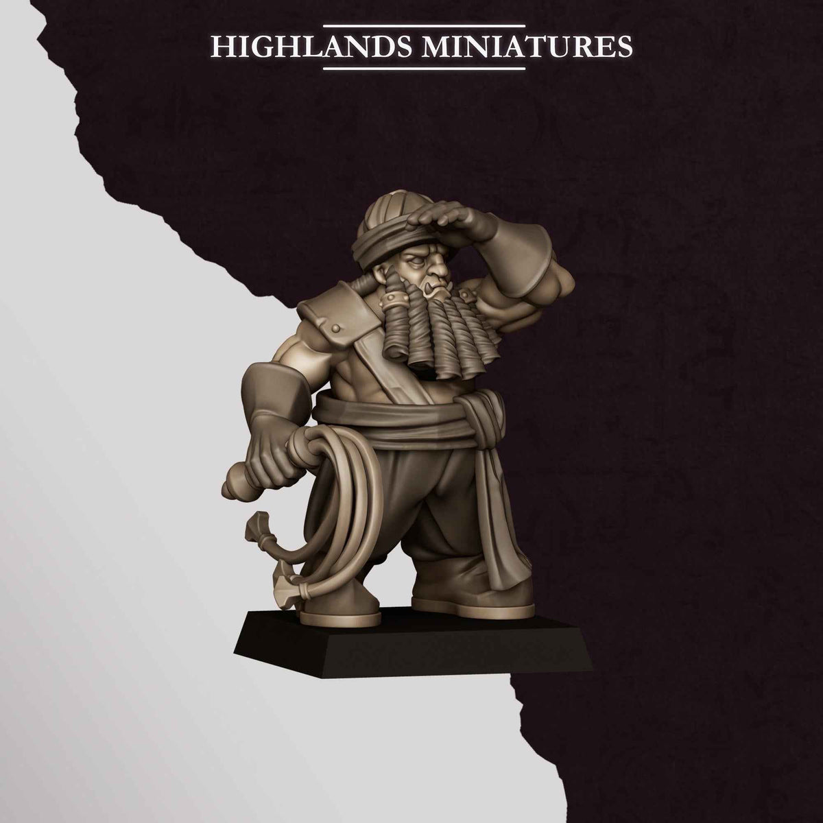 Mortar | Sons of Marduk | Highlands Miniatures | 32mm Scale Resin Tabletop RPG Figures for Roleplaying and Wargaming