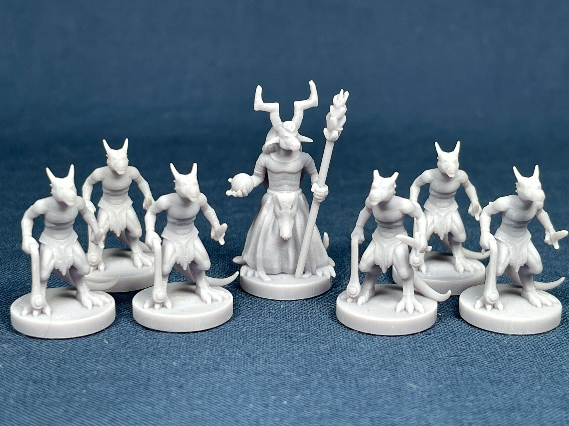 Kobold Set (7 Minis) | MZ4250 | Miniatures | 28mm Scale | Resin Printed Tabletop RPG Figures | DND | 5E