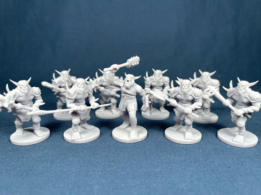 Bugbear Set (9 Minis) | MZ4250 | Miniatures | 28mm Scale | Resin Printed Tabletop RPG Figures | DND | 5E