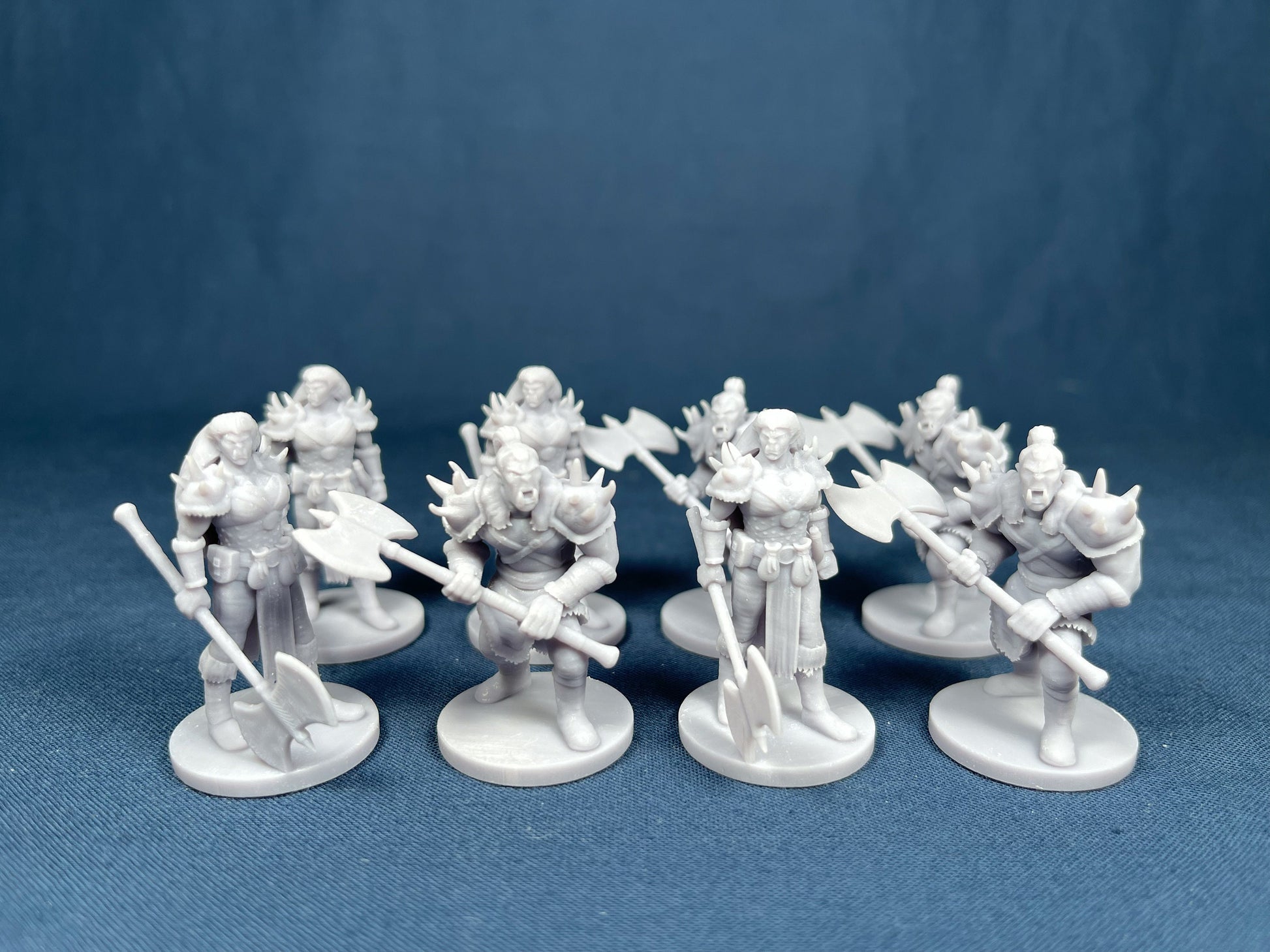 Orc Set (8 Minis) | MZ4250 | Miniatures | 28mm Scale | Resin Printed Tabletop RPG Figures | DND | 5E