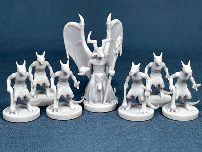 Kobold Set (7 Minis) | MZ4250 | Miniatures | 28mm Scale | Resin Printed Tabletop RPG Figures | DND | 5E