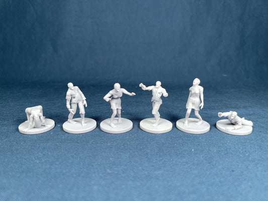 Zombie Set (6 Minis) | MZ4250 | Miniatures | 28mm Scale | Resin Printed Tabletop RPG Figures | DND | 5E