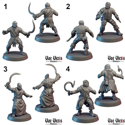 Cultist Set | Vae Victis Miniatures | 32mm Scale | Resin Printed Tabletop RPG Figures | DND | 5E