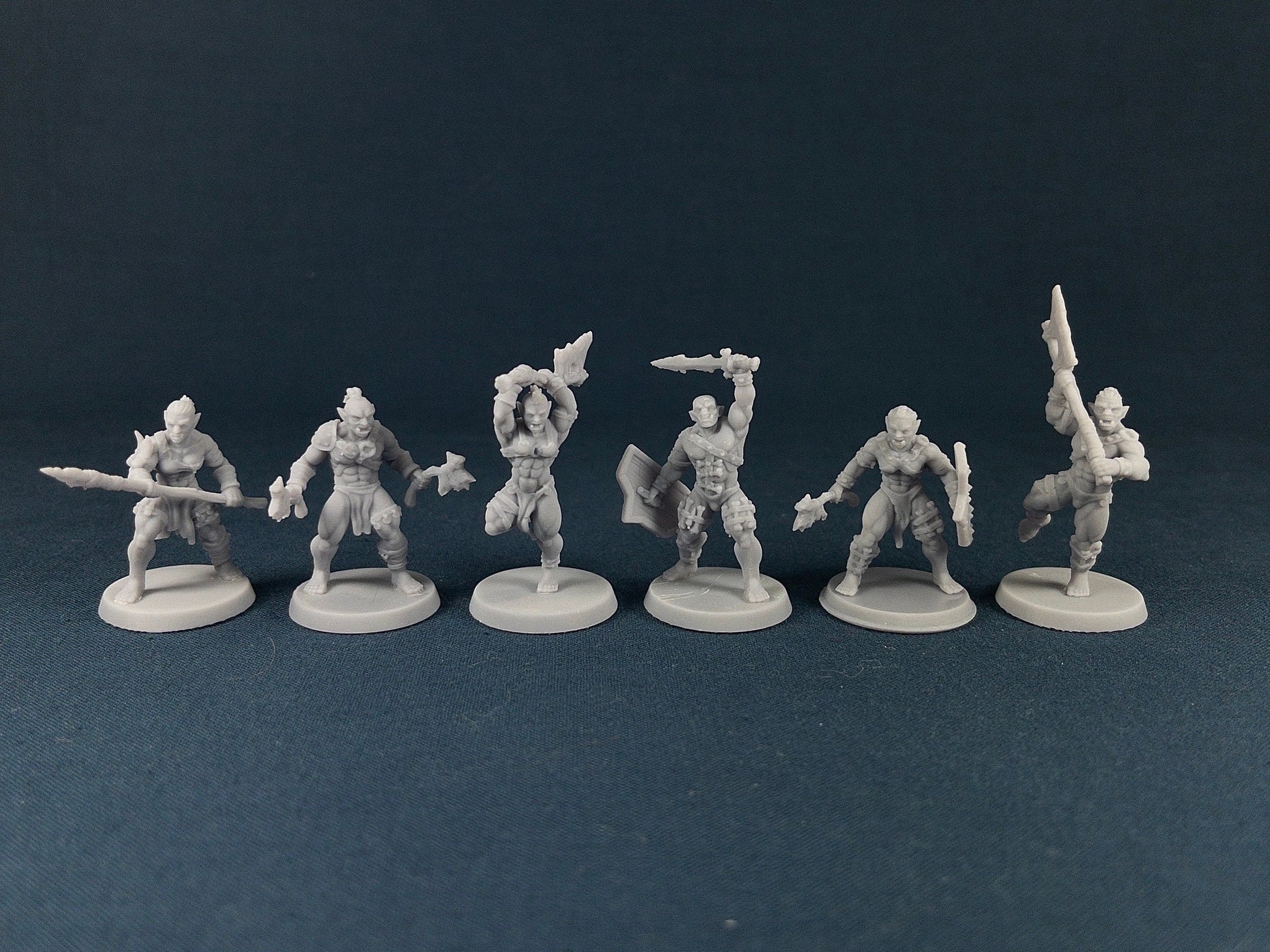 Orc Soldier Set | Vae Victis Miniatures | 32mm Scale | Resin Printed Tabletop RPG Figures | DND | 5E