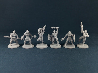 Orc Soldier Set | Vae Victis Miniatures | 32mm Scale | Resin Printed Tabletop RPG Figures | DND | 5E