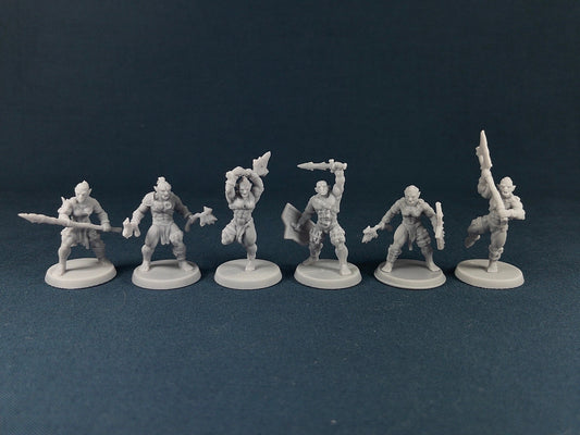 Orc Soldier Set | Vae Victis Miniatures | 32mm Scale | Resin Printed Tabletop RPG Figures | DND | 5E