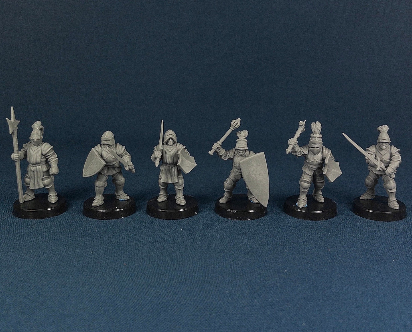 Knight Set | Vae Victis Miniatures | 32mm Scale | Resin Printed Tabletop RPG Figures | DND | 5E