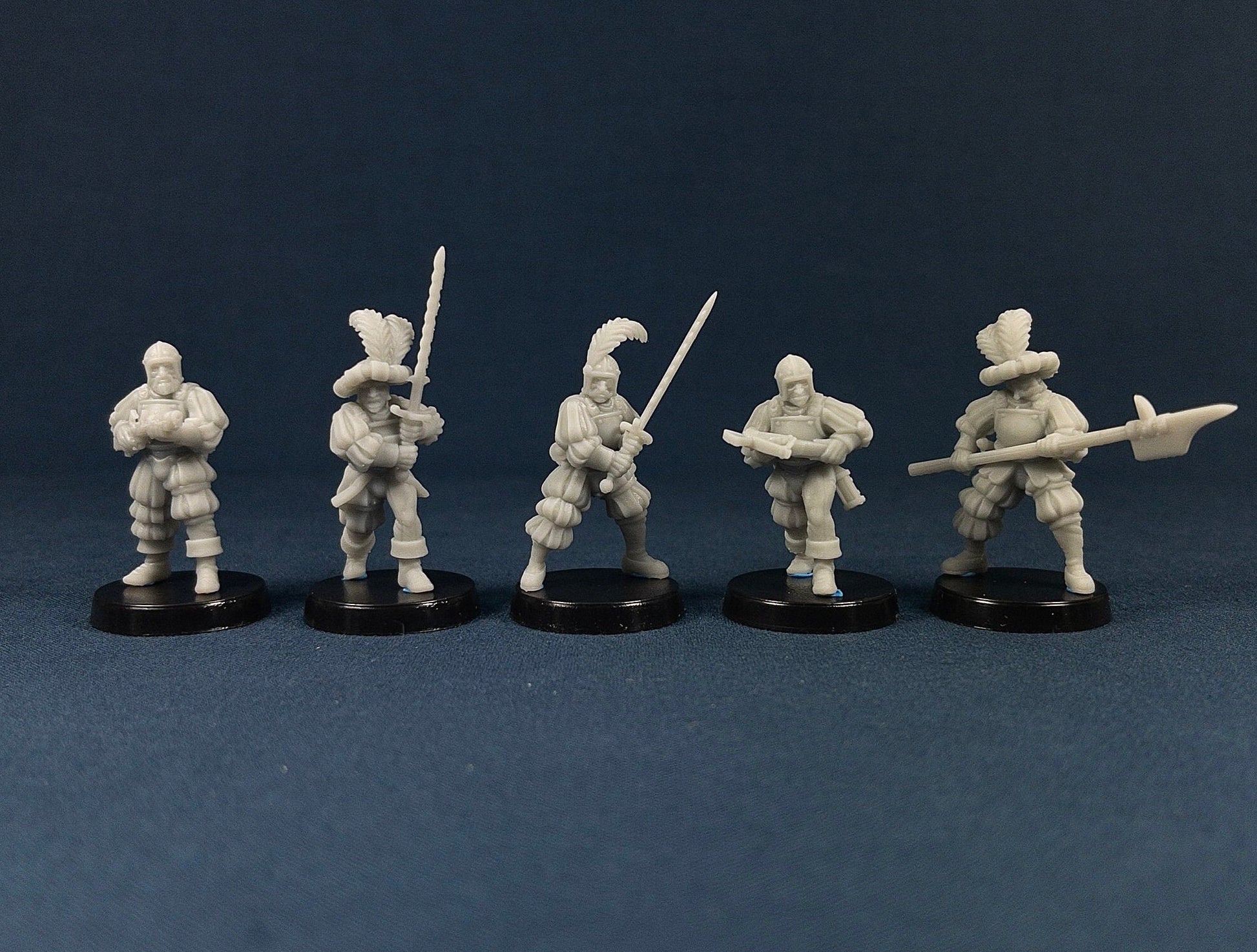 Elite Mercenaries Set | Vae Victis Miniatures | 32mm Scale | Resin Printed Tabletop RPG Figures | DND | 5E