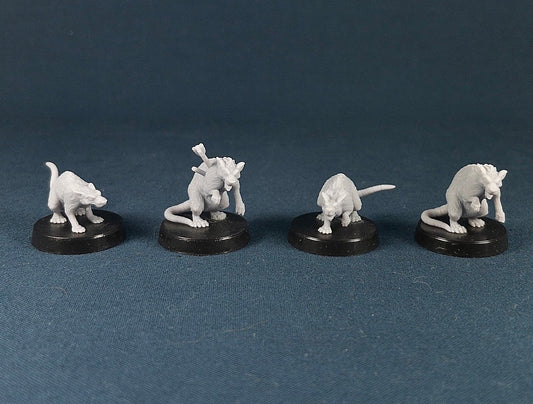 Giant Rat Set | Vae Victis Miniatures | 32mm Scale | Resin Printed Tabletop RPG Figures | DND | 5E