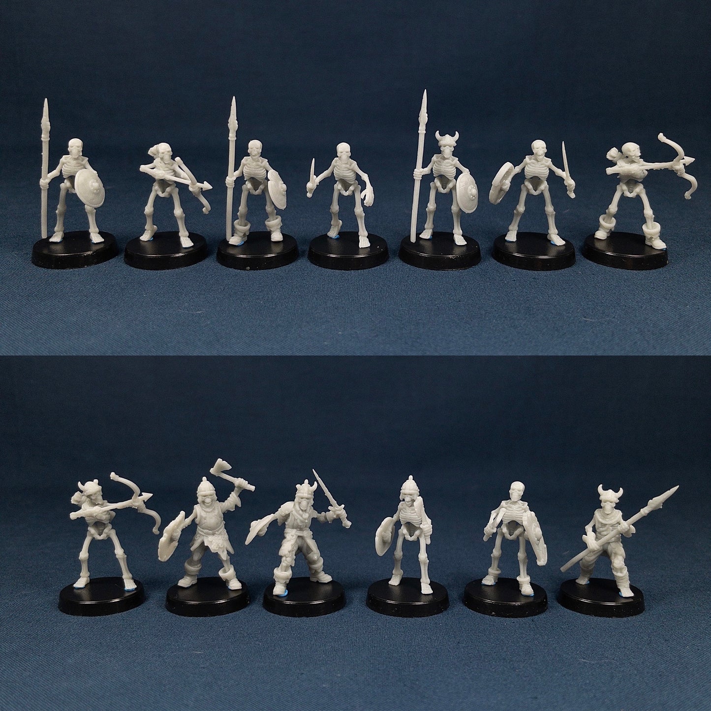 Skeleton Soldier Set | Vae Victis Miniatures | 32mm Scale | Resin Printed Tabletop RPG Figures | DND | 5E
