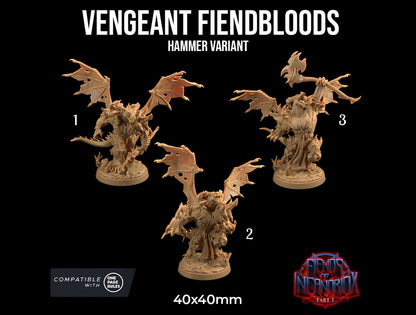 Vengeant Fiendbloods | Dragon Trappers Lodge | Fiends of Incandriox | 32mm | Resin Printed Tabletop RPG Figures | DND | 5E |