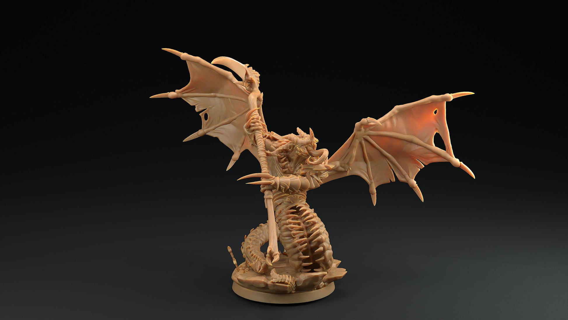 Abyssal Fiendblood Blasphemers | Dragon Trappers Lodge | Fiends of Incandriox | 32mm | Resin Printed Tabletop RPG Figures | DND | 5E
