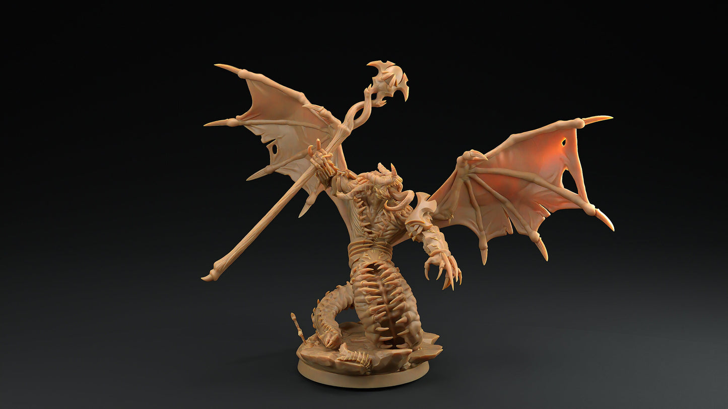 Abyssal Fiendblood Blasphemers | Dragon Trappers Lodge | Fiends of Incandriox | 32mm | Resin Printed Tabletop RPG Figures | DND | 5E