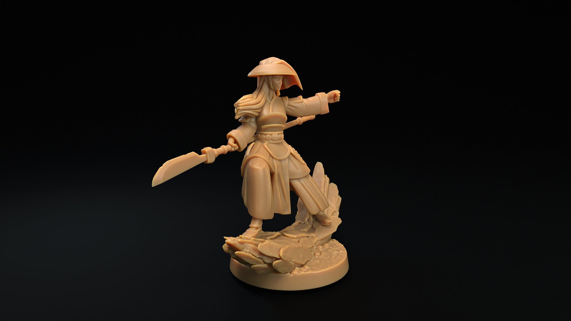 Spiritfolk Monk | Dragon Trappers Lodge | One Page Rules | 32mm | Resin Printed Tabletop RPG Figures | DND | 5E |