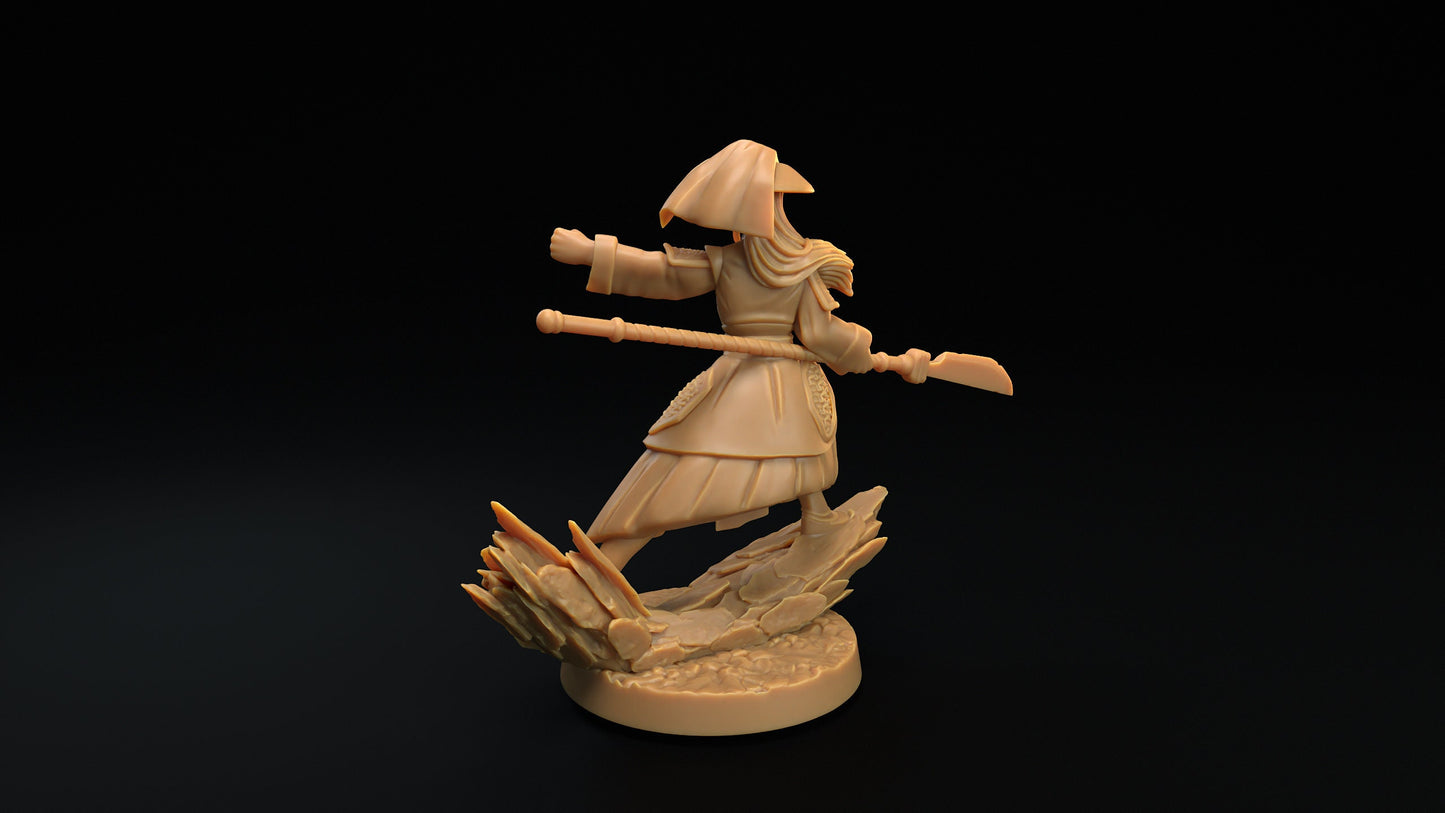 Spiritfolk Monk | Dragon Trappers Lodge | One Page Rules | 32mm | Resin Printed Tabletop RPG Figures | DND | 5E |