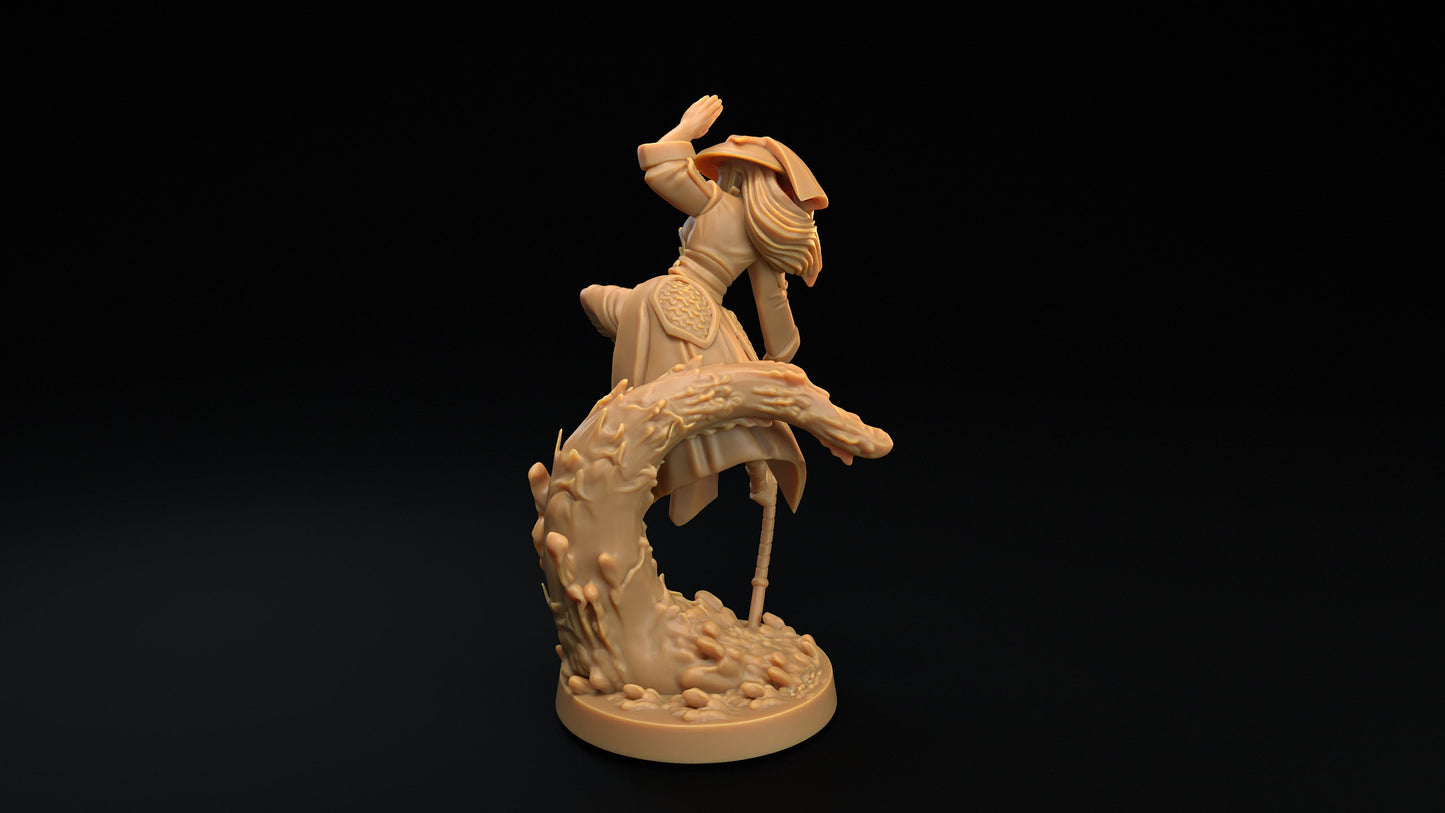 Spiritfolk Monk | Dragon Trappers Lodge | One Page Rules | 32mm | Resin Printed Tabletop RPG Figures | DND | 5E |