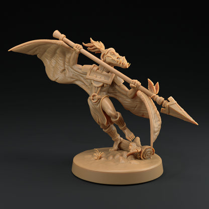 Ptero Saurians | Dragon Trappers Lodge | One Page Rules | 32mm | Resin Printed Tabletop RPG Figures | DND | 5E | Dinosaur