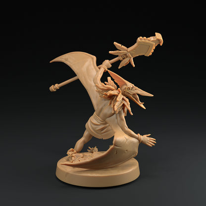 Ptero Saurians | Dragon Trappers Lodge | One Page Rules | 32mm | Resin Printed Tabletop RPG Figures | DND | 5E | Dinosaur