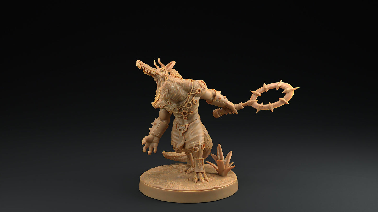 Spino Saurians | Dragon Trappers Lodge | One Page Rules | 32mm | Resin Printed Tabletop RPG Figures | DND | 5E | Dinosaur