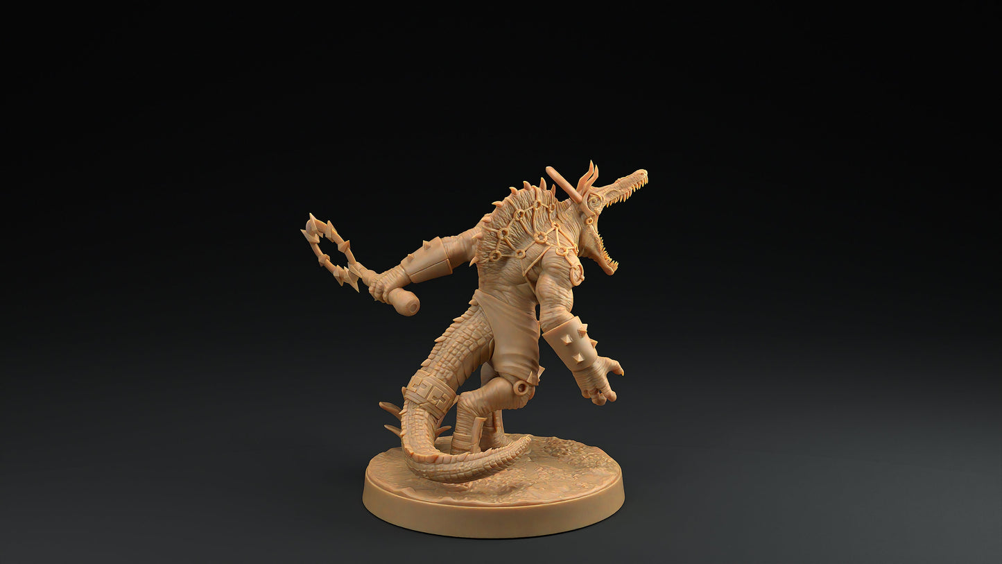 Spino Saurians | Dragon Trappers Lodge | One Page Rules | 32mm | Resin Printed Tabletop RPG Figures | DND | 5E | Dinosaur