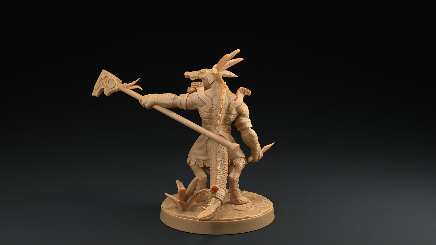 Spino Saurians | Dragon Trappers Lodge | One Page Rules | 32mm | Resin Printed Tabletop RPG Figures | DND | 5E | Dinosaur
