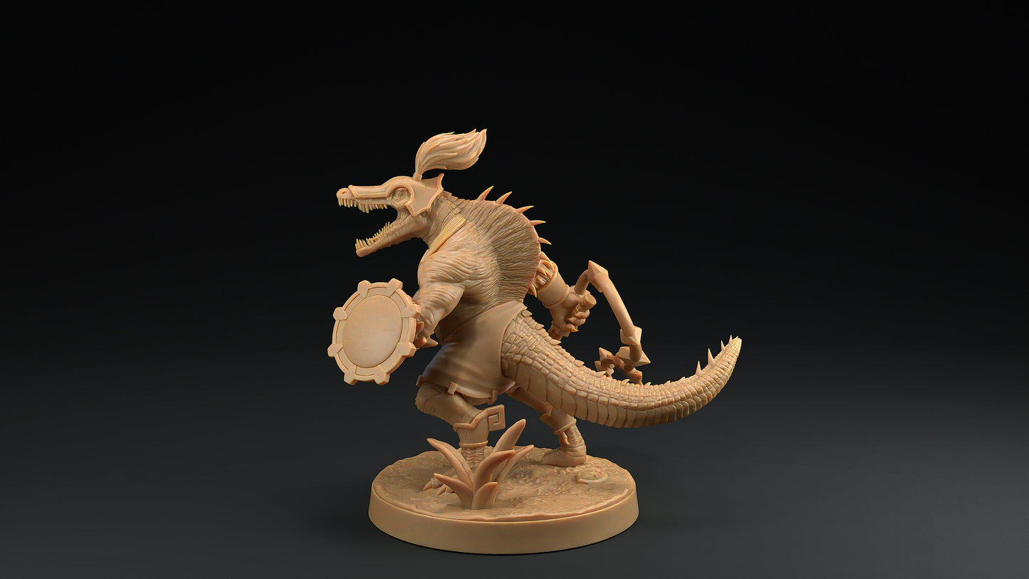Spino Saurians | Dragon Trappers Lodge | One Page Rules | 32mm | Resin Printed Tabletop RPG Figures | DND | 5E | Dinosaur