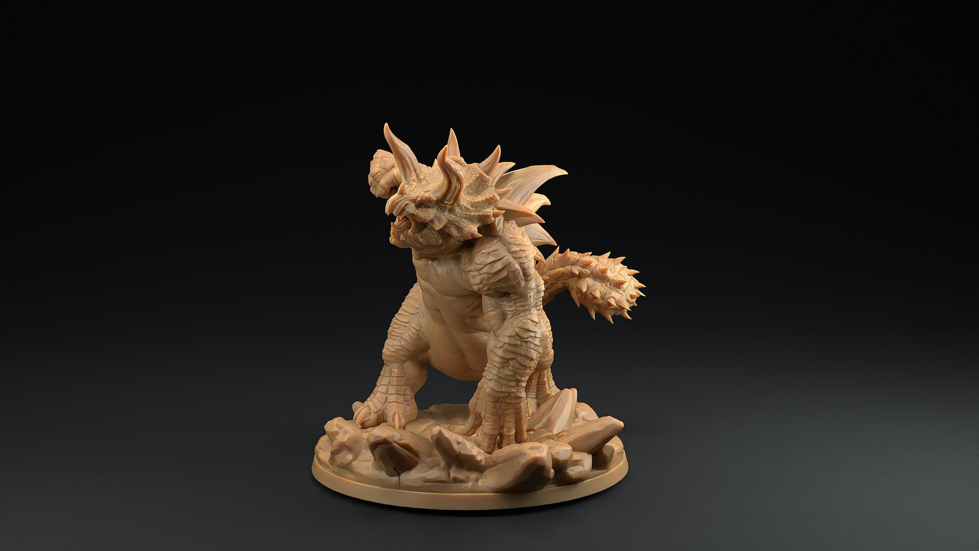 Tricerahulk | Dragon Trappers Lodge | One Page Rules | 32mm | Resin Printed Tabletop RPG Figures | DND | 5E | Dinosaur