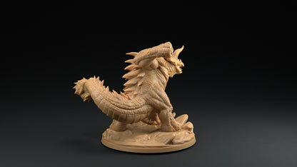 Tricerahulk | Dragon Trappers Lodge | One Page Rules | 32mm | Resin Printed Tabletop RPG Figures | DND | 5E | Dinosaur