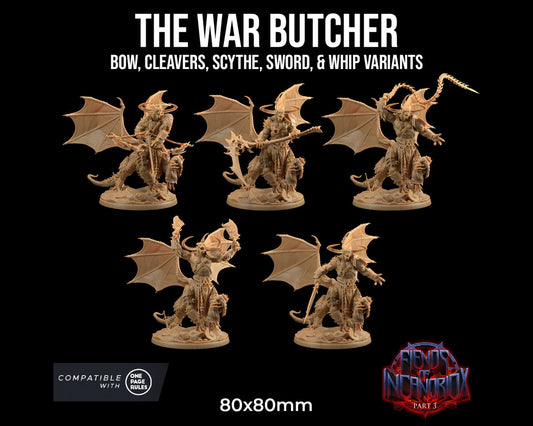 The War Butcher | Dragon Trappers Lodge | Fiends of Incandriox | 32mm | Resin Printed Tabletop RPG Figures | DND | 5E |