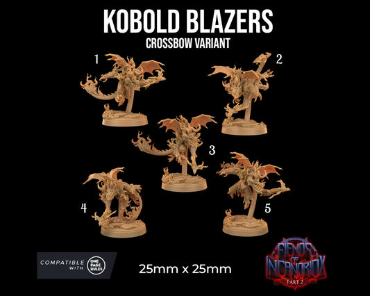 Kobold Blazers | Dragon Trappers Lodge | Fiends of Incandriox | 32mm | Resin Printed Tabletop RPG Figures | DND | 5E |