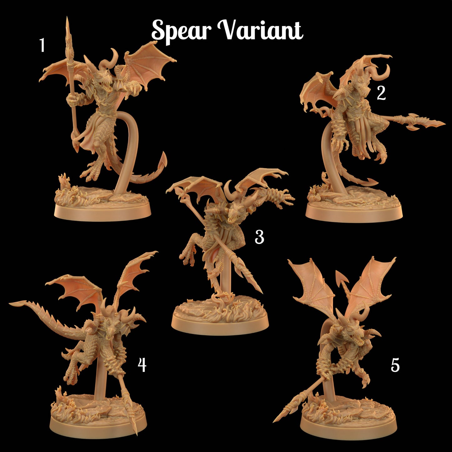 Fiendish Kobolds | Dragon Trappers Lodge | Fiends of Incandriox | 32mm | Resin Printed Tabletop RPG Figures | DND | 5E |