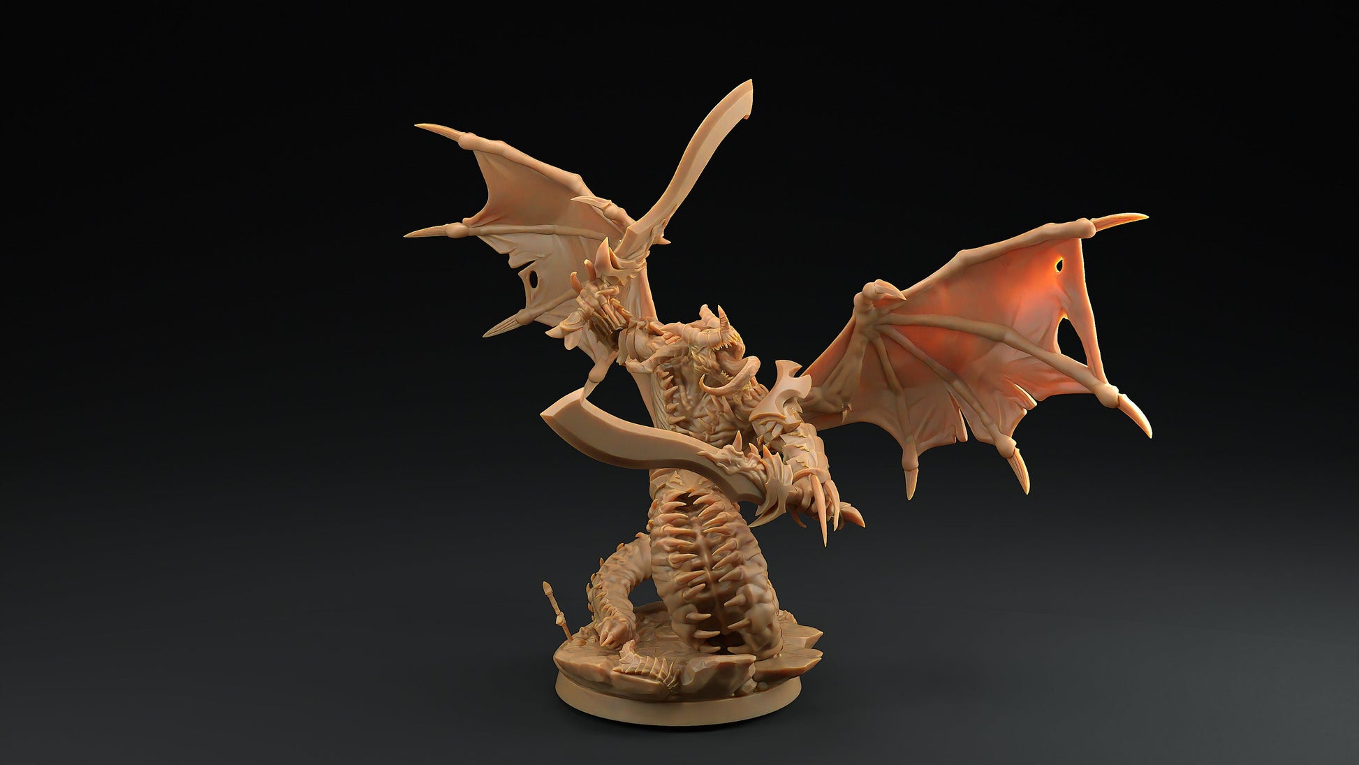 Abyssal Fiendblood Blasphemers | Dragon Trappers Lodge | Fiends of Incandriox | 32mm | Resin Printed Tabletop RPG Figures | DND | 5E