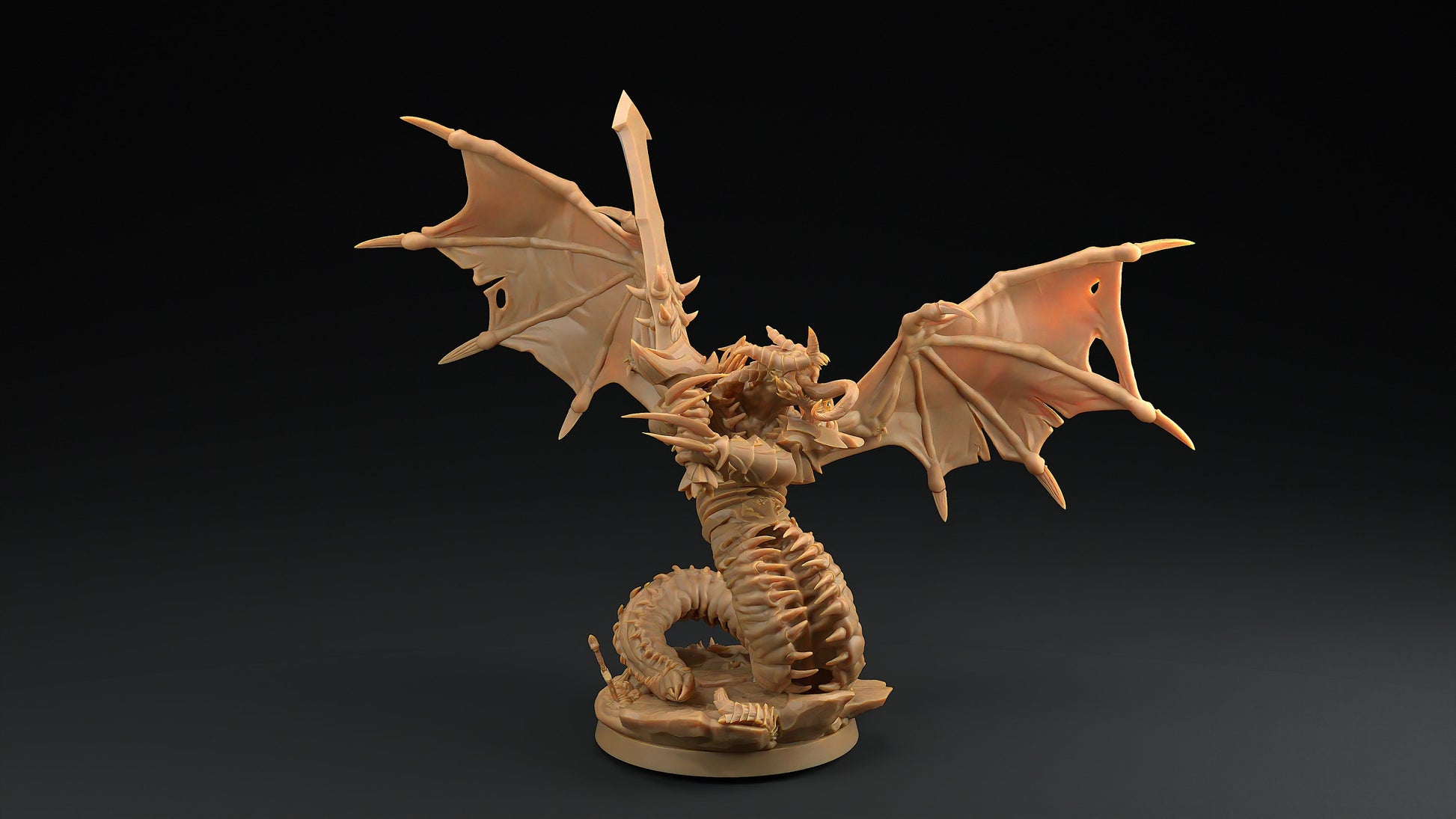 Abyssal Fiendblood Blasphemers | Dragon Trappers Lodge | Fiends of Incandriox | 32mm | Resin Printed Tabletop RPG Figures | DND | 5E