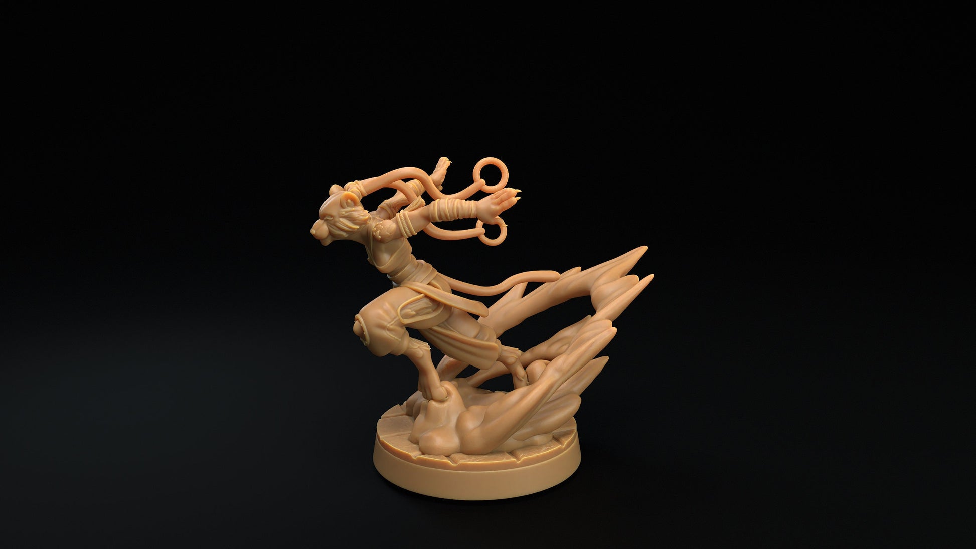 Felis Monk | Dragon Trappers Lodge | One Page Rules | 32mm | Resin Printed Tabletop RPG Figures | DND | 5E |