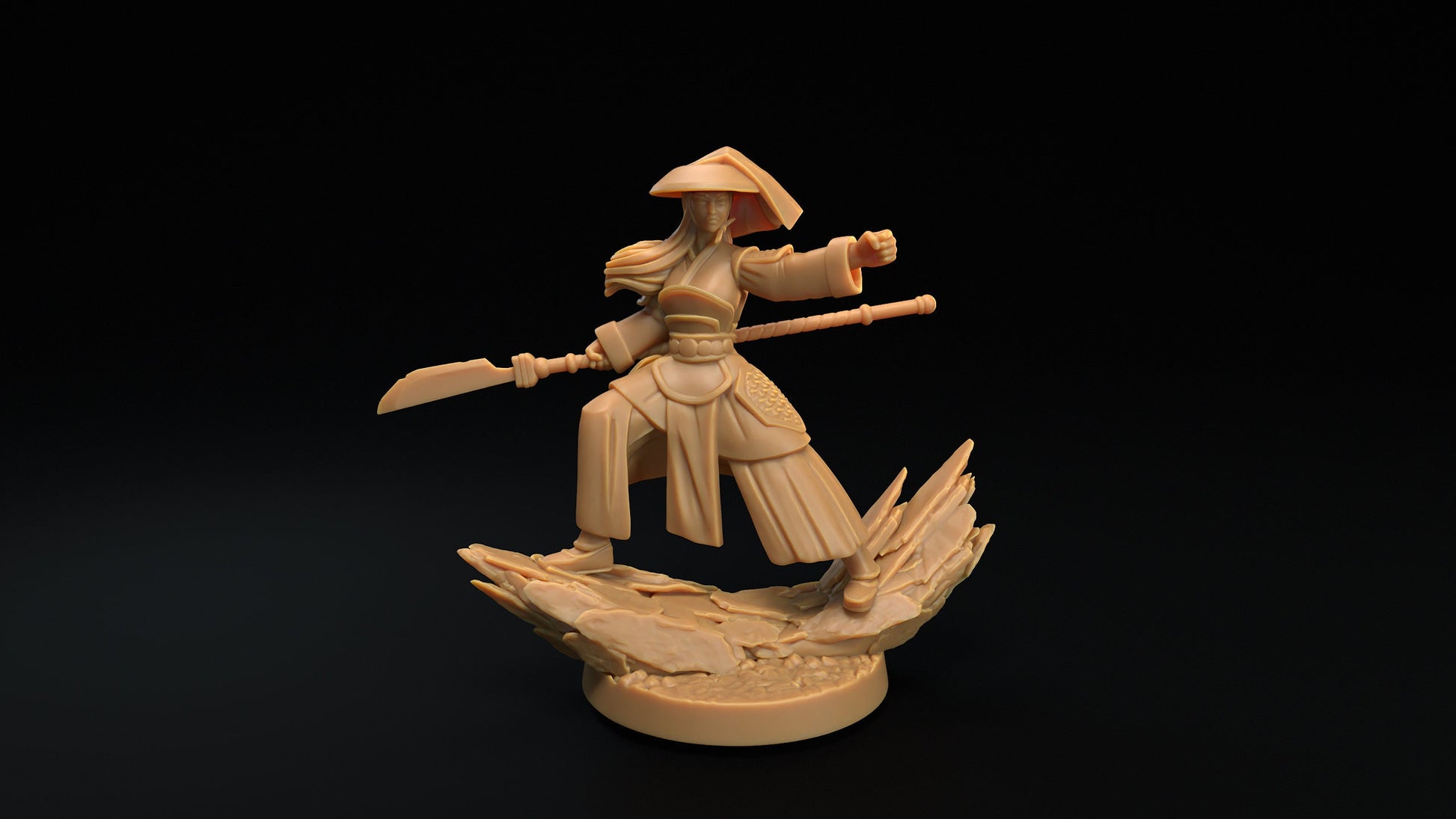 Spiritfolk Monk | Dragon Trappers Lodge | One Page Rules | 32mm | Resin Printed Tabletop RPG Figures | DND | 5E |