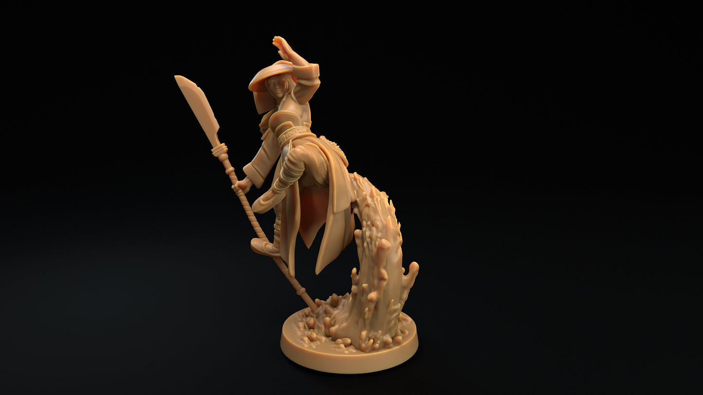 Spiritfolk Monk | Dragon Trappers Lodge | One Page Rules | 32mm | Resin Printed Tabletop RPG Figures | DND | 5E |