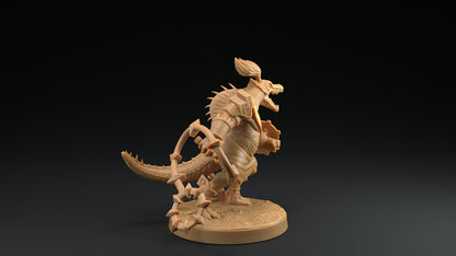 Spino Saurians | Dragon Trappers Lodge | One Page Rules | 32mm | Resin Printed Tabletop RPG Figures | DND | 5E | Dinosaur