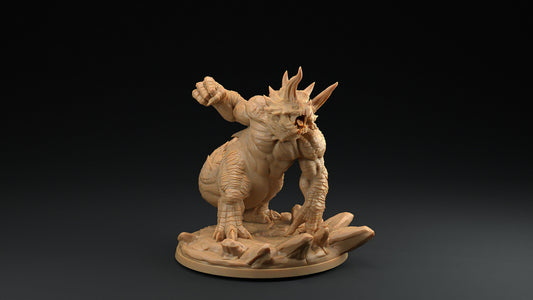 Tricerahulk | Dragon Trappers Lodge | One Page Rules | 32mm | Resin Printed Tabletop RPG Figures | DND | 5E | Dinosaur