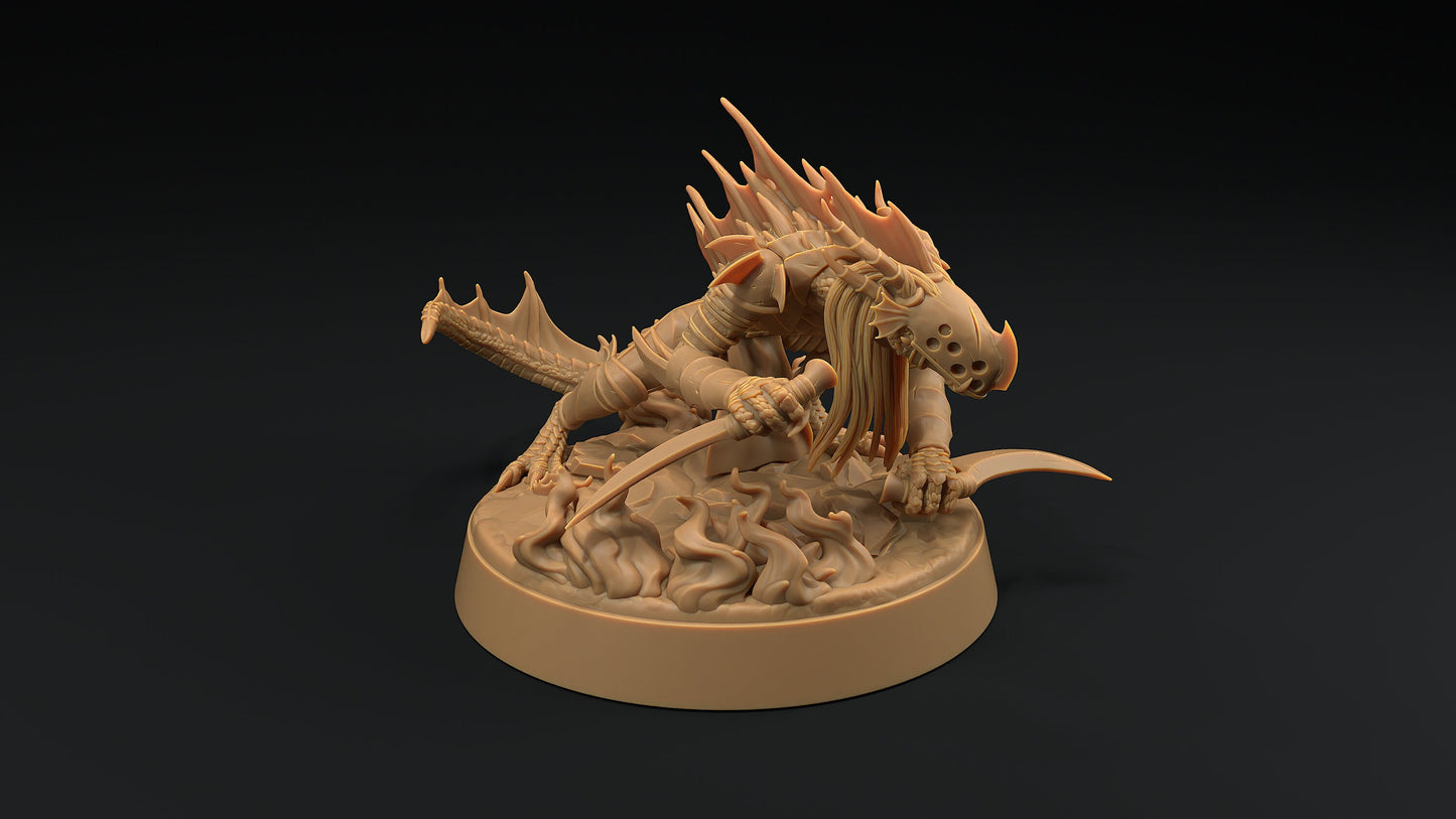 Shadow Wyrm Dagger | Dragon Trappers Lodge | Demon | Devil | One Page Rules | 32mm | Resin Printed Tabletop RPG Figures | DND | 5E |