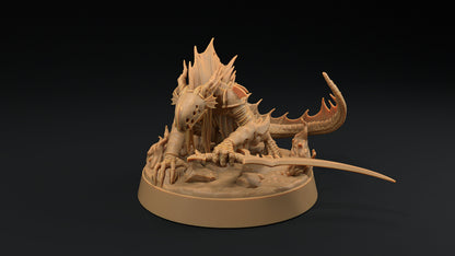 Shadow Wyrm Sword | Dragon Trappers Lodge | Demon | Devil | One Page Rules | 32mm | Resin Printed Tabletop RPG Figures | DND | 5E |