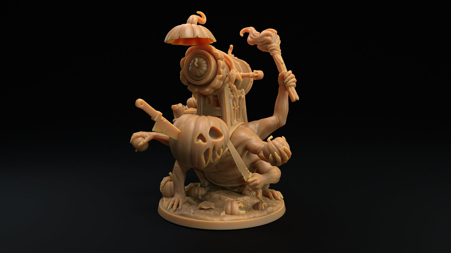 Pumpkannon | Dragon Trappers Lodge | Monster | One Page Rules | 32mm | Resin Printed Tabletop RPG Figures | DND | 5E | Halloween