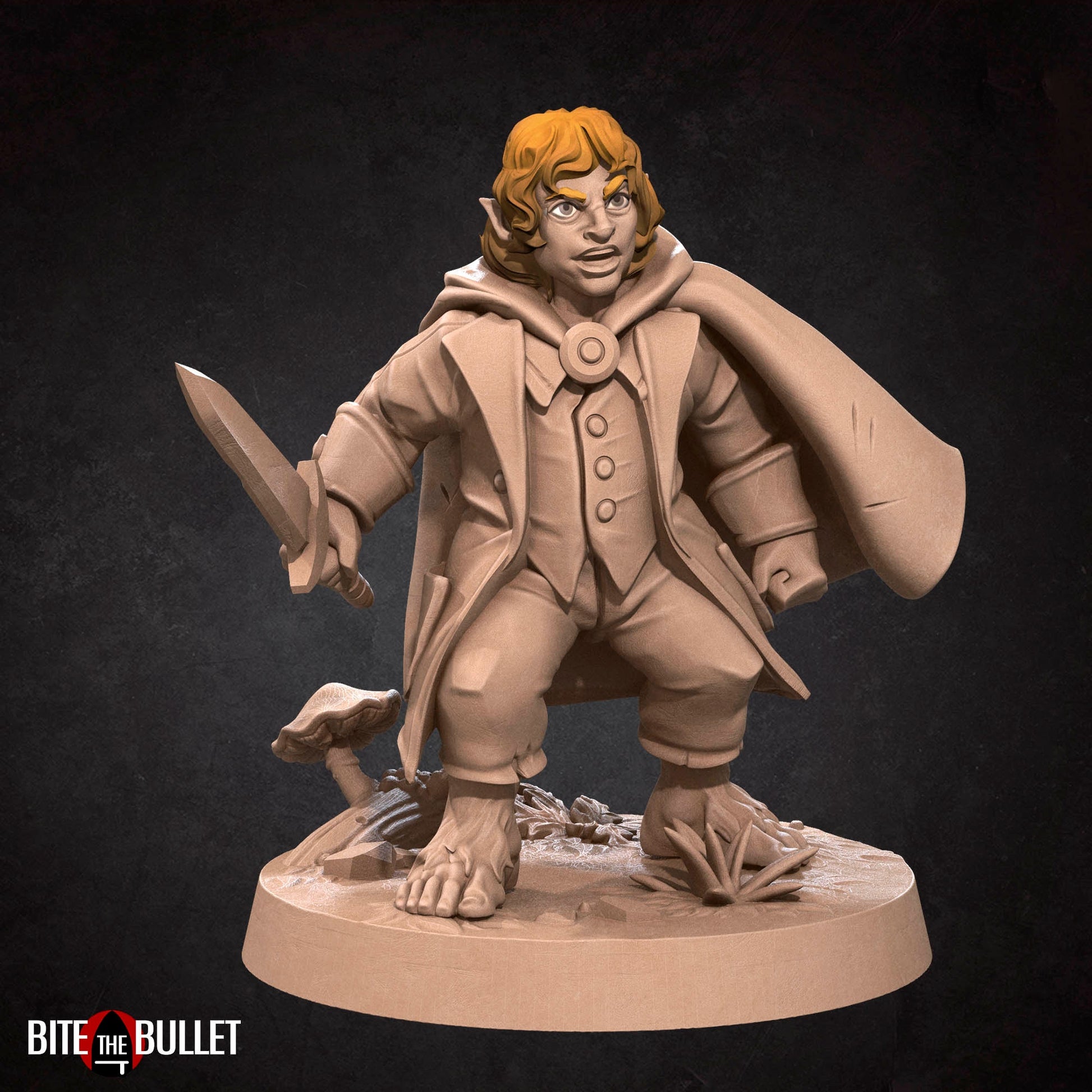 Halfling Explorer | Bite The Bullet | 35mm Scale | Resin Printed Tabletop RPG Miniature Figures | DND | 5E