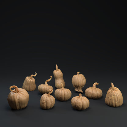 Pumpkin Heads | Dragon Trappers Lodge | Monster | One Page Rules | 32mm | Resin Printed Tabletop RPG Figures | DND | 5E | Halloween