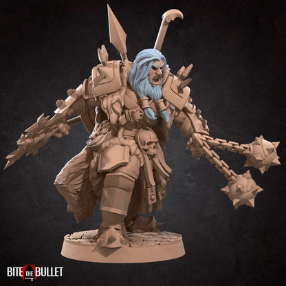 Hero Barbarian Male | Bite The Bullet | 35mm Scale | Resin Printed Tabletop RPG Miniature Figures | DND | 5E