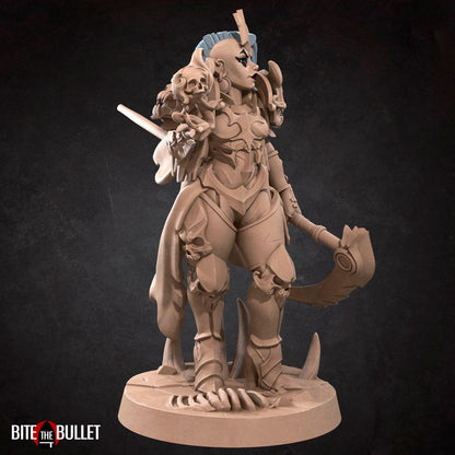 Necromancer Female | Bite The Bullet | 35mm Scale | Resin Printed Tabletop RPG Miniature Figures | DND | 5E