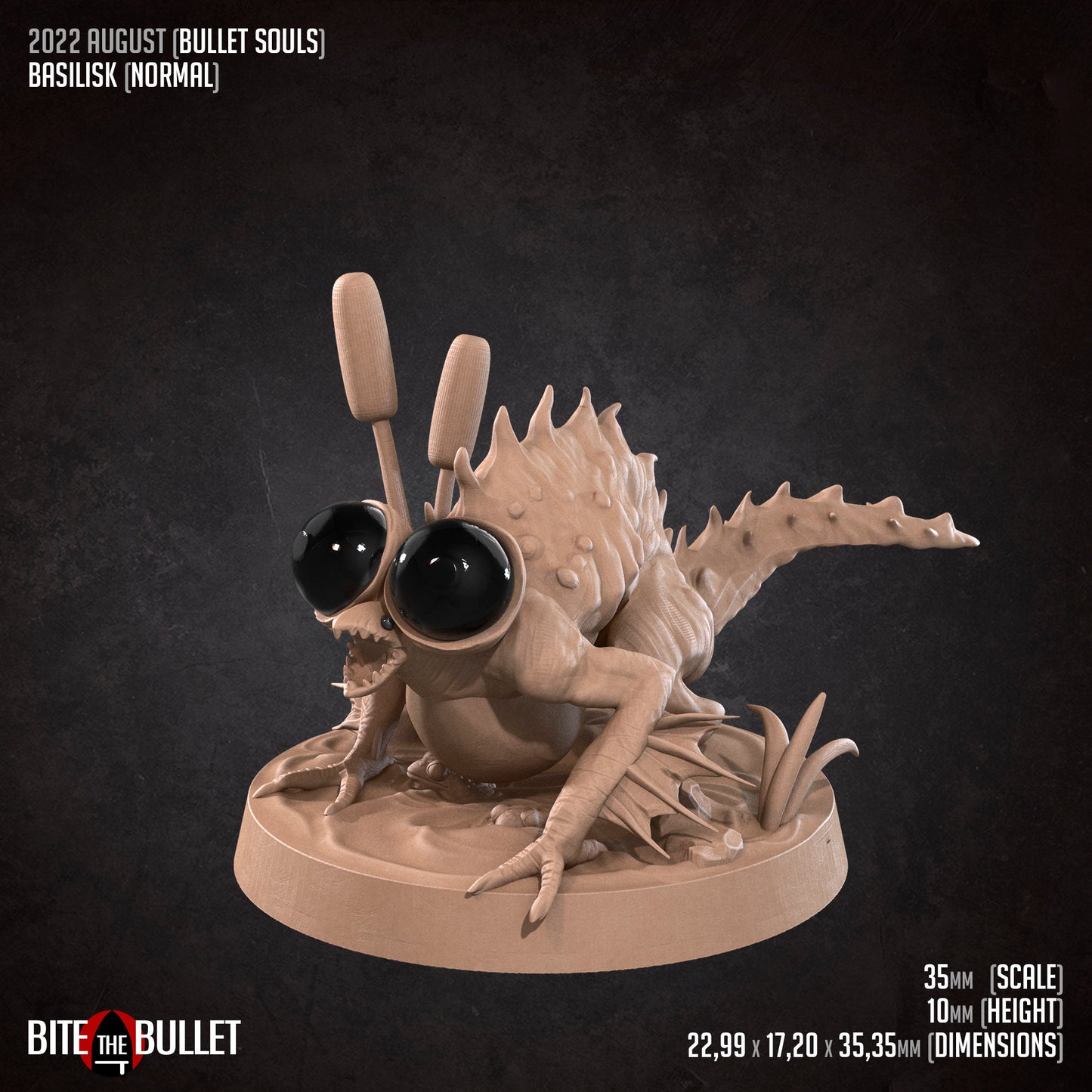 Basilisk | Bite The Bullet | 35mm Scale | Resin Printed Tabletop RPG Miniature Figures | DND | 5E